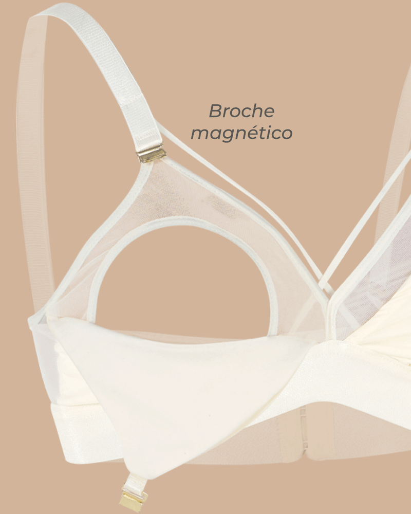 Bralette lactancia - MÁGICA Marfil